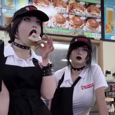 Sarah and Anya (Goth Burger King Girls) thumbnail