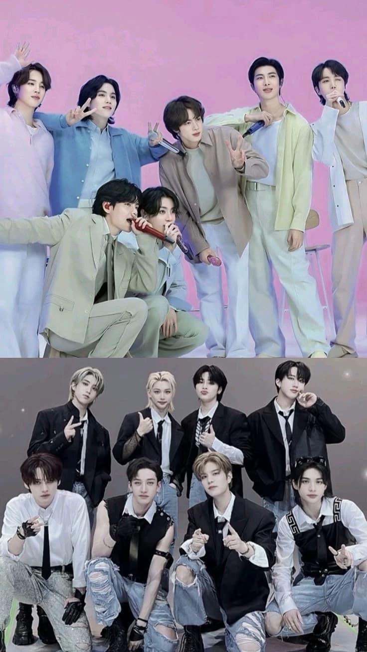 BTS Y STRAY KIDS thumbnail