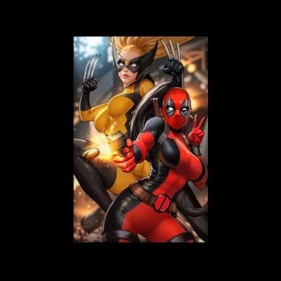 Lady Deadpool n lady wolverine  thumbnail