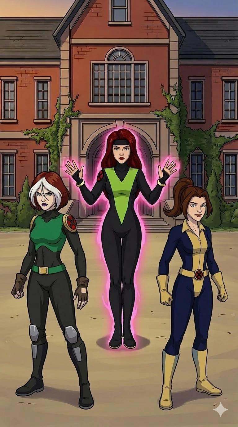 Rogue, Kitty Pride e Jean Grey thumbnail
