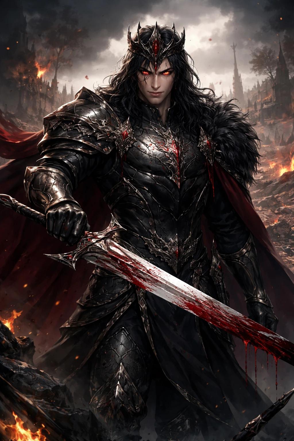 King Draven Valthoryn of Nythraval known as the Crimson King or the Conqueror thumbnail