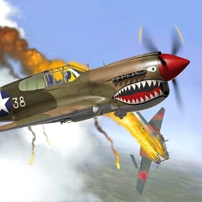 A P40 Warhawk vs. 7 enemies thumbnail