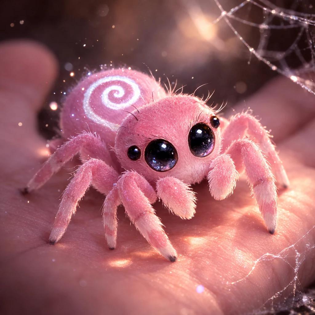 Luna - The little pink spider thumbnail