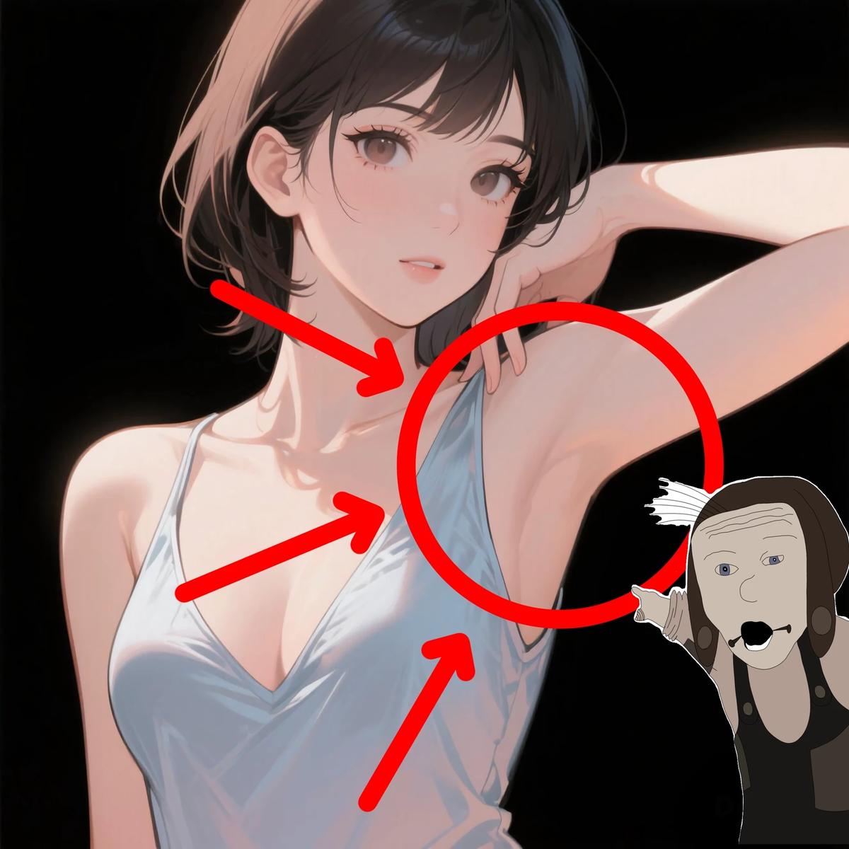 Licking armpit thumbnail