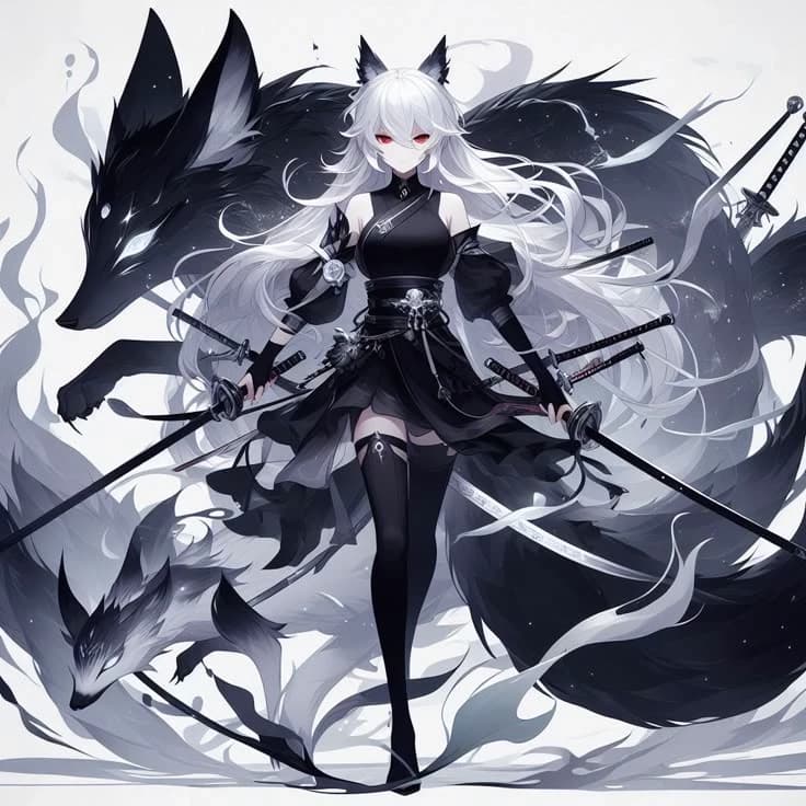 Nyxara, Goddess of the Void Foxes thumbnail
