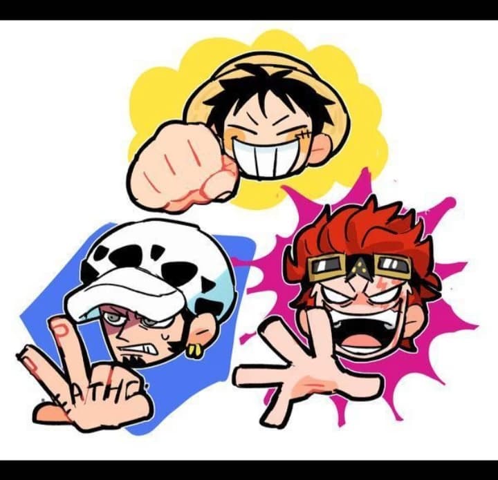 Luffy, Kid, Law thumbnail
