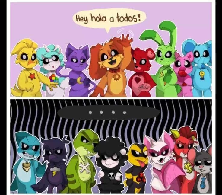 S Smiling creatures and nightmarish creatures thumbnail
