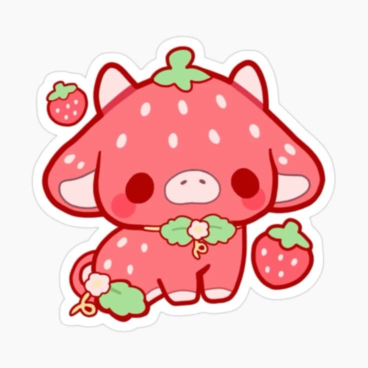 baby strawberry cow  thumbnail