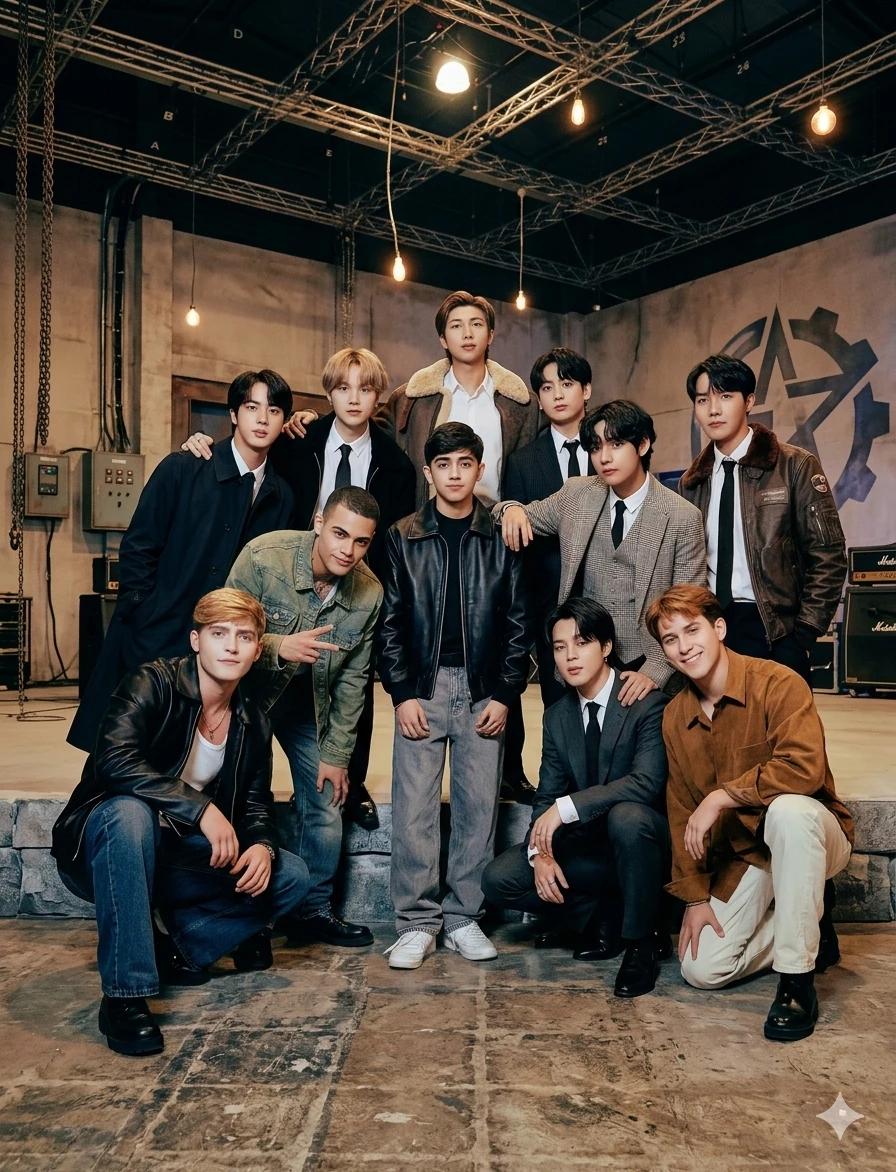 BTS, Santos bravos and their makeup artist thumbnail