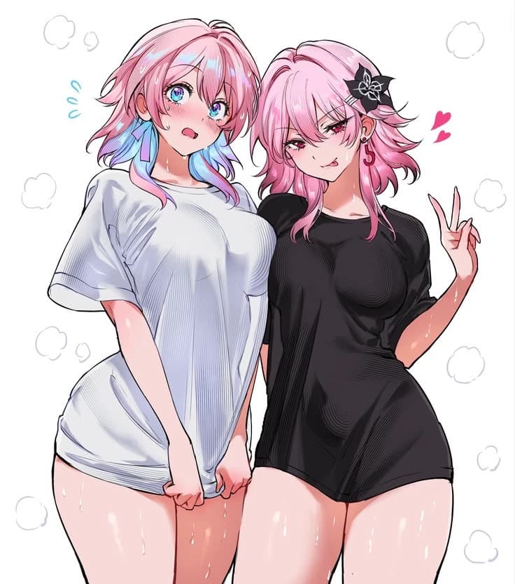 ( "March 7th" the left girl). ( "Evernight" the right one) thumbnail