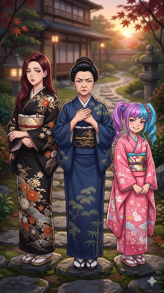 Aika and her daughters thumbnail