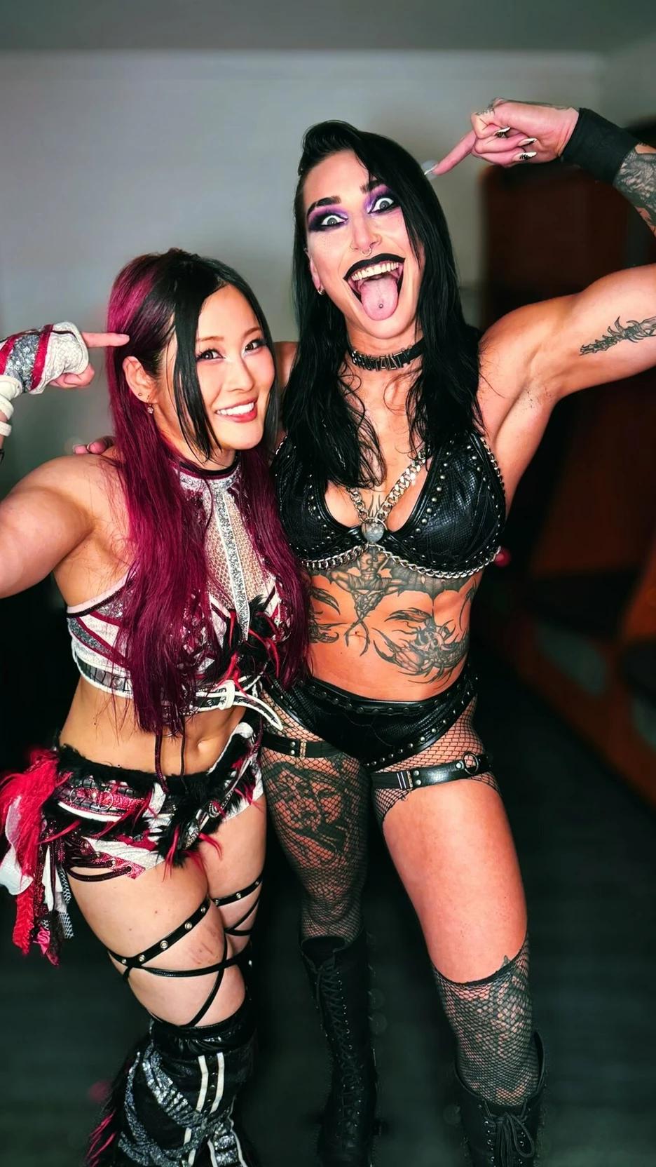 Rhea Ripley and iyo sky thumbnail