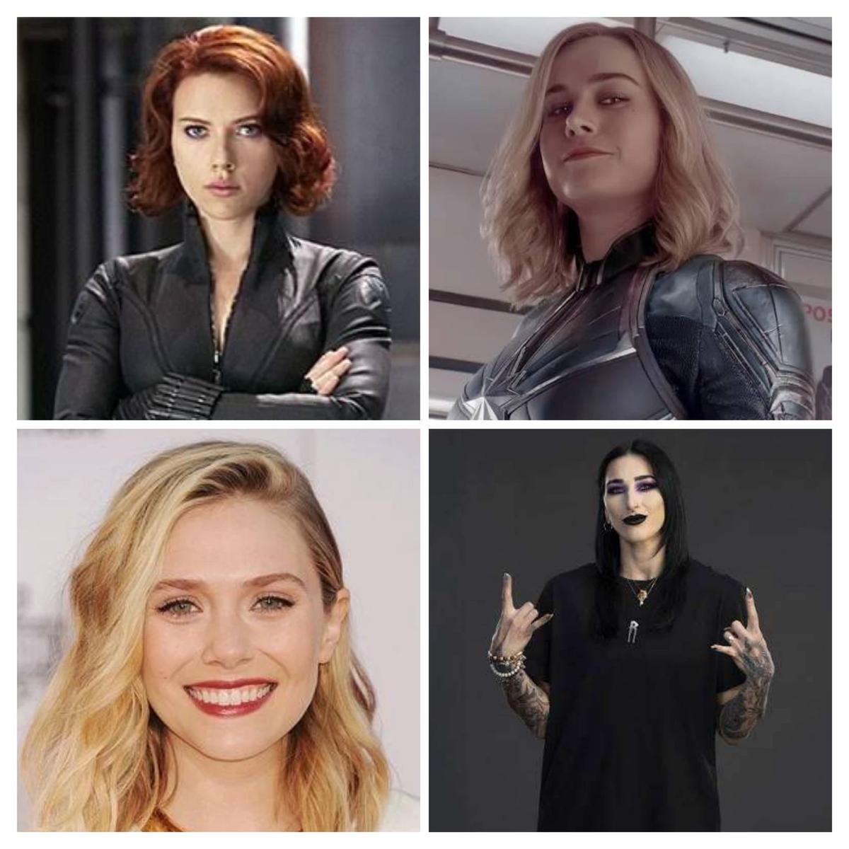 Elizabeth Olsen, Rhea Ripley, Scarlett Johansson et Brie Larson thumbnail