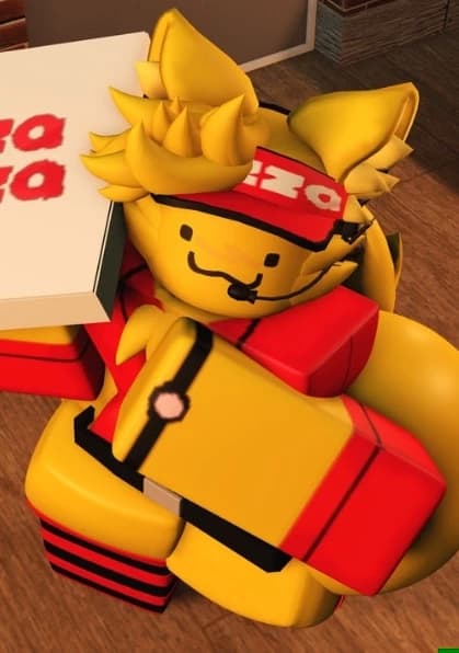 Pizza delivery guy | Roblox thumbnail