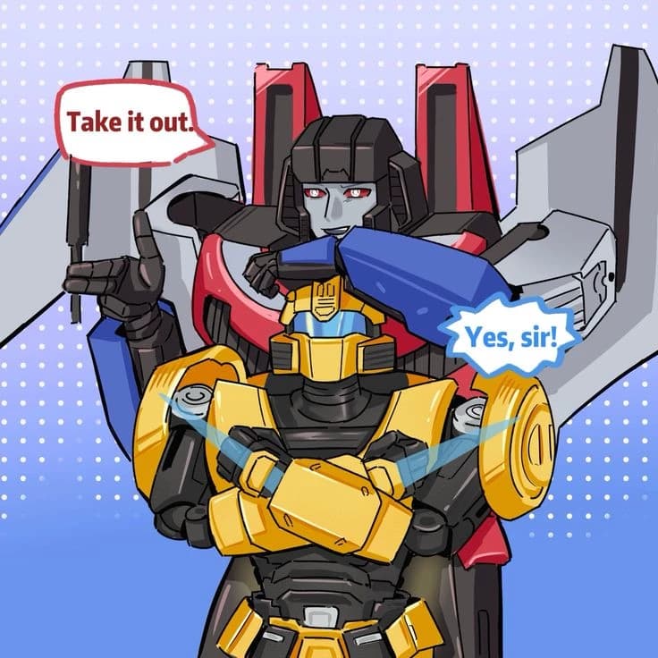 Starscream Bumblebee Transformers Earthspark My little Bumblebee thumbnail