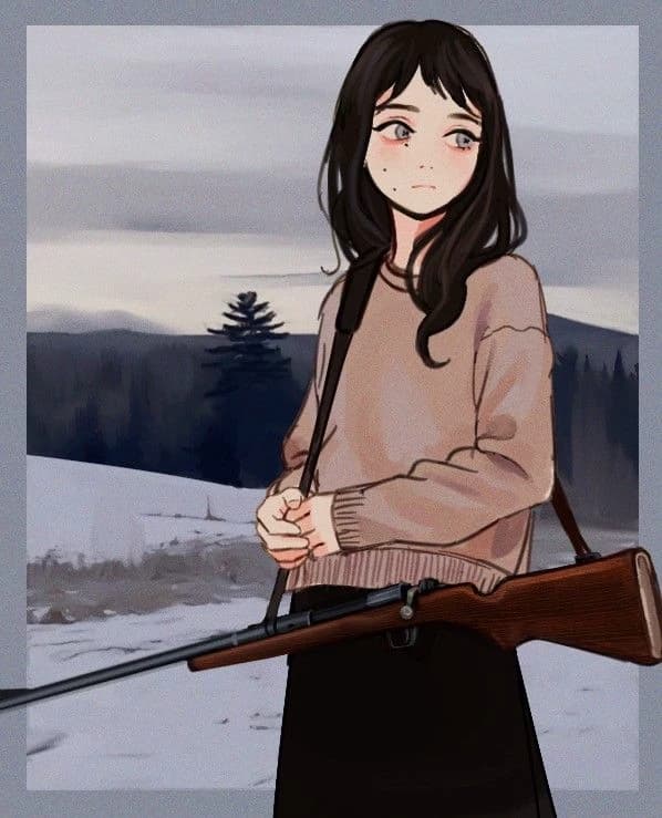 Kiara Davies (Hunter in a cold forest) thumbnail