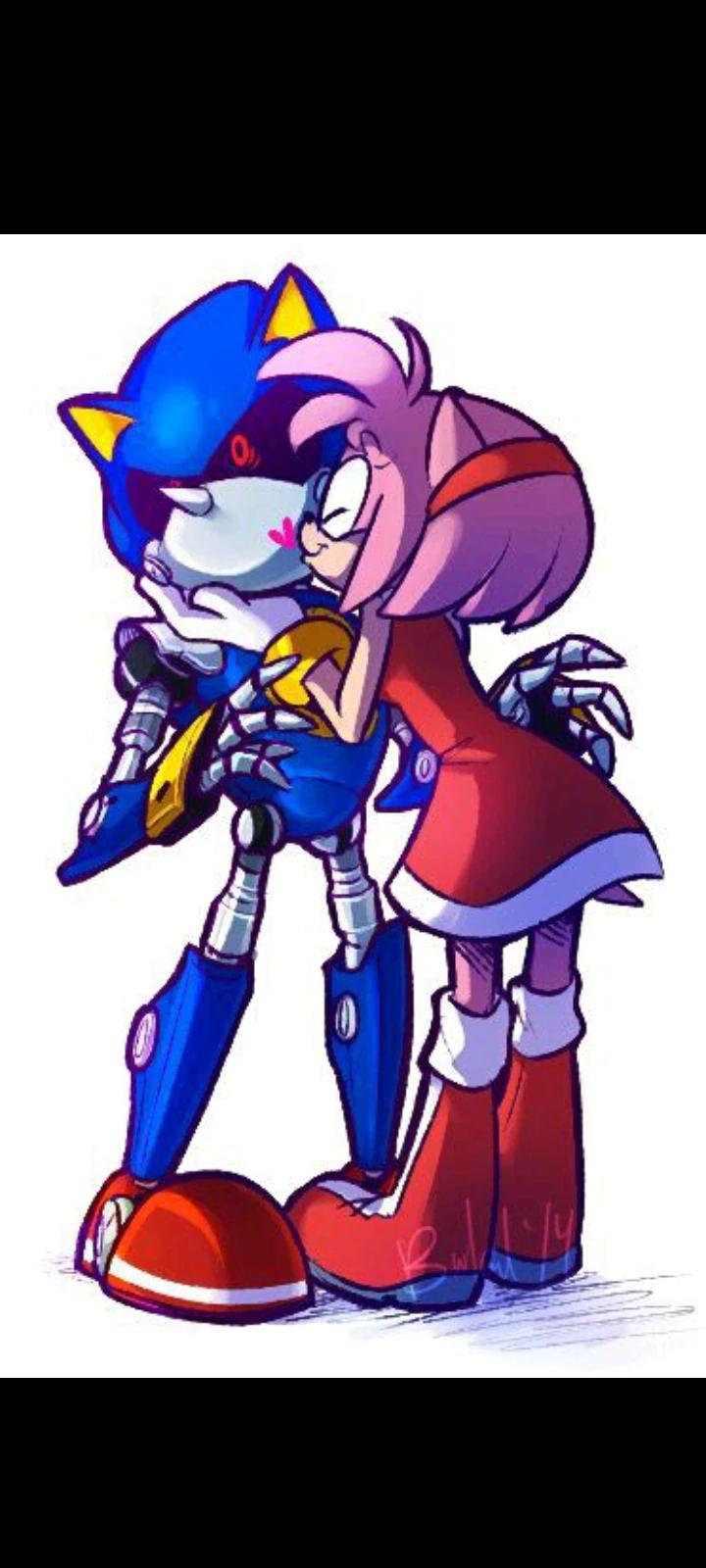 Amy Rose y metal Sonic⚡❤️ thumbnail