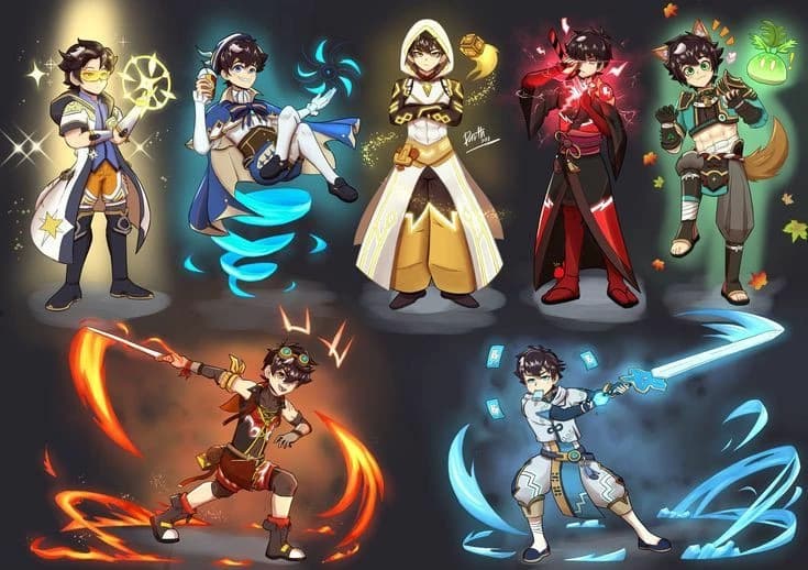 Lightning x typhoon, Blaze x ice, Solar x thorn thumbnail