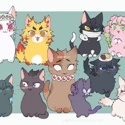 Hashiras as cats🐱 thumbnail