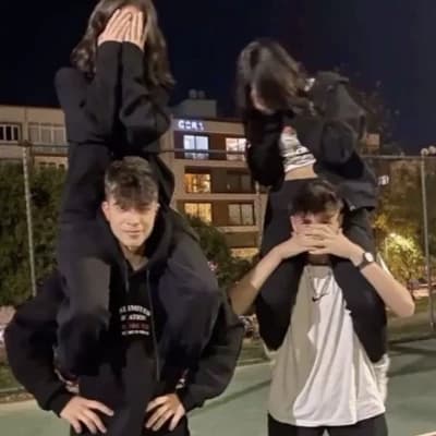 They went to (hana)'s grandmother's field in the early morning (Kenji, Aiko, Ren, Hana) thumbnail