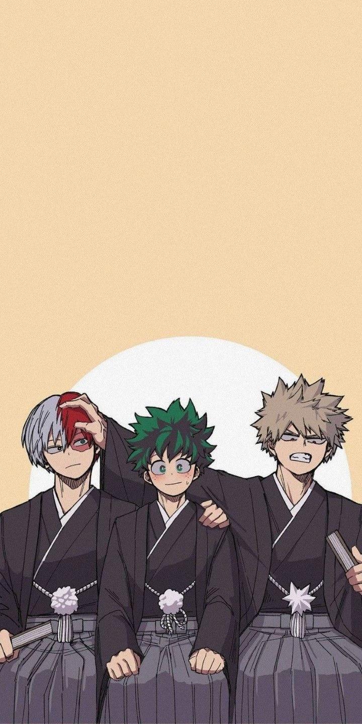 Midoriya, Todoroki y bakugou. thumbnail