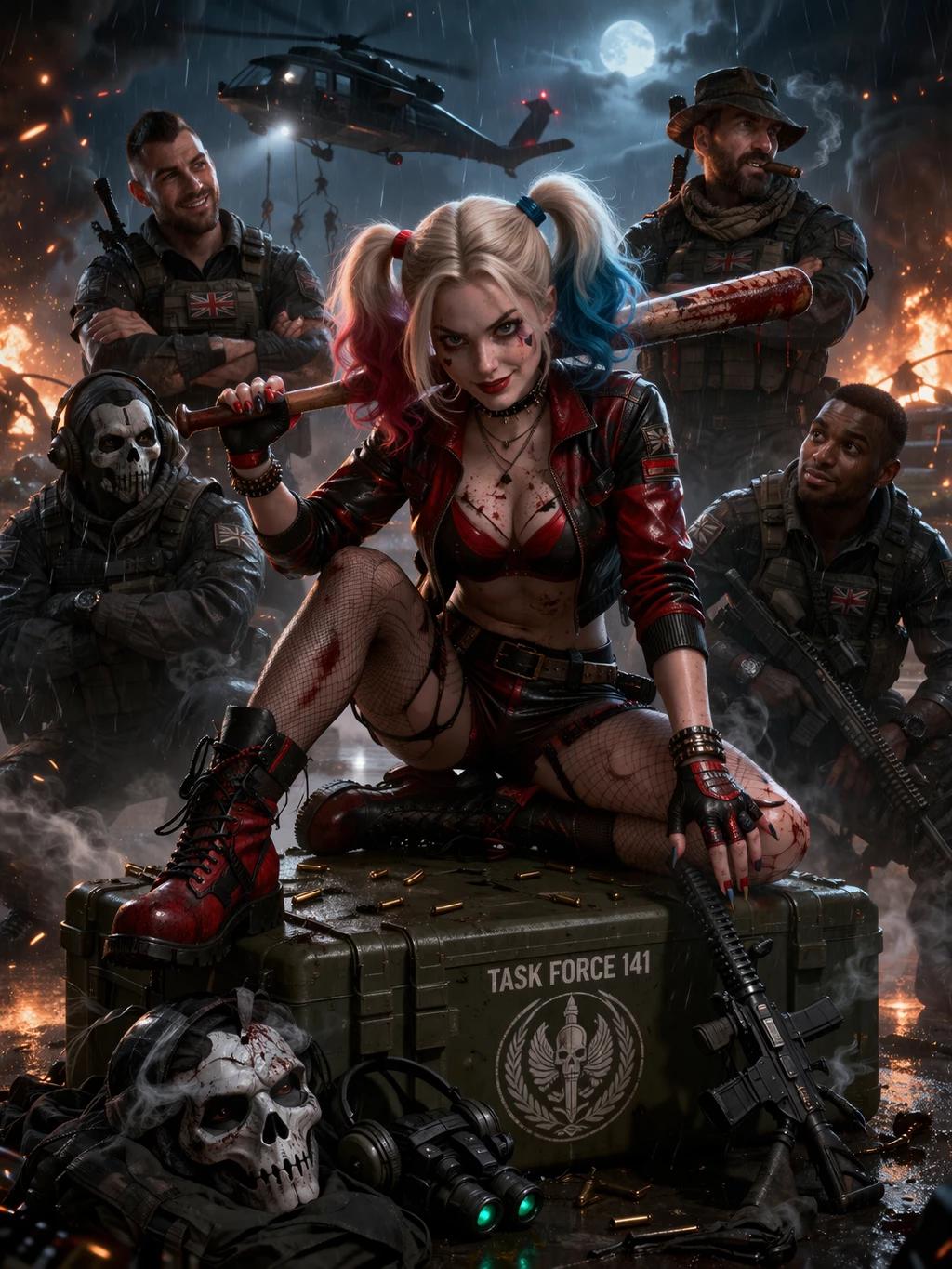Task force 141 & Harley Quinn thumbnail