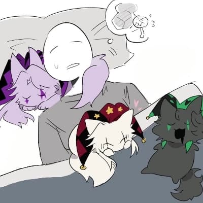The Trickster Cat Trio (Pierrot, Harlequin, Jester) thumbnail