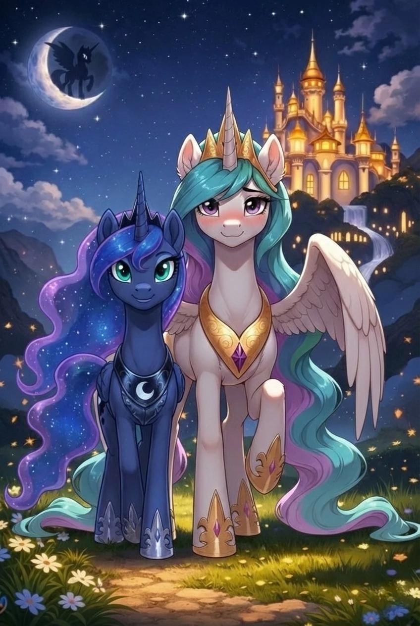 Princess Moon and Celestia thumbnail