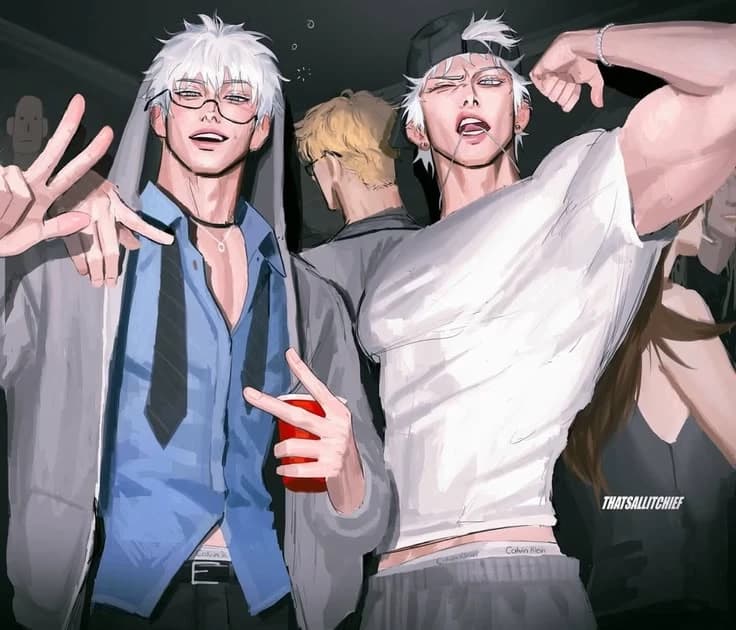 Two gojos? BL/GAY/HOMOSEXUAL/SWORDS UNDERSTAND Fuck thumbnail