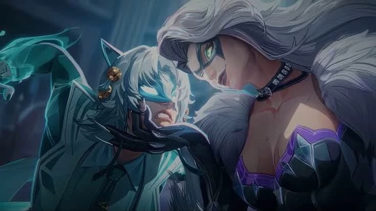 White fox and Black Cat thumbnail