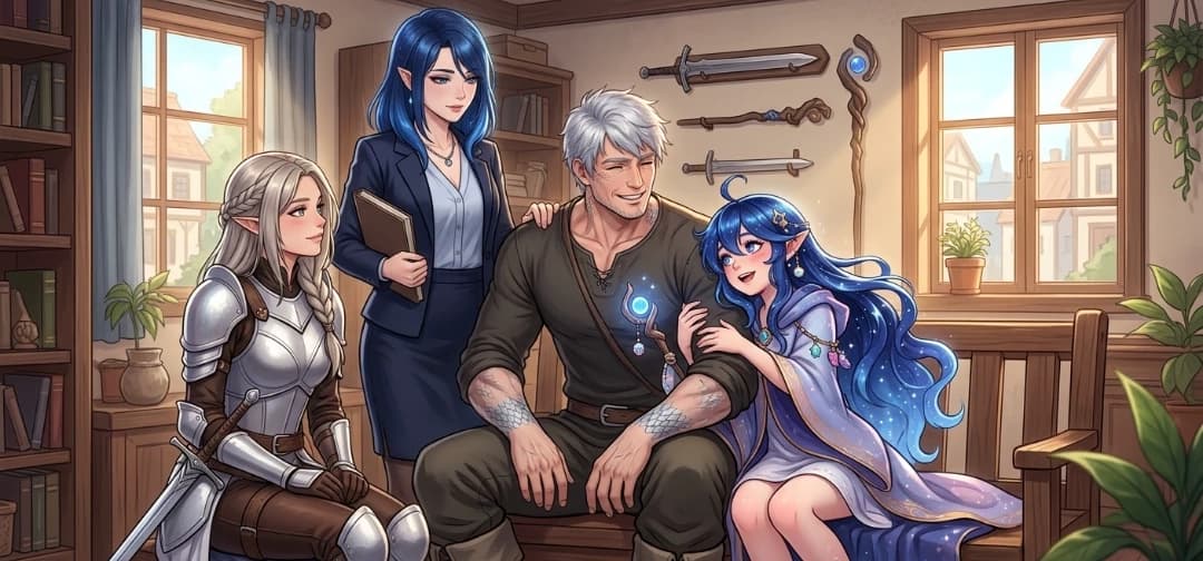 Kairas and his 3 daughters thumbnail