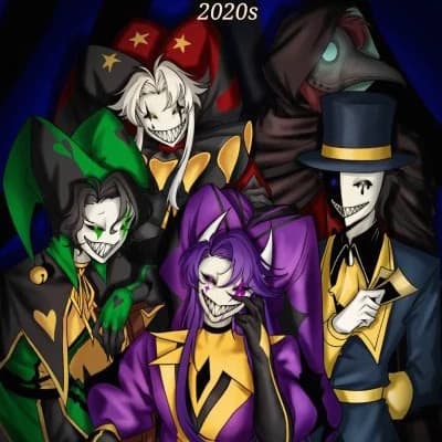 The Freak Circus, Pierrot, Harlequin,doctor, ticket Market y Jester thumbnail