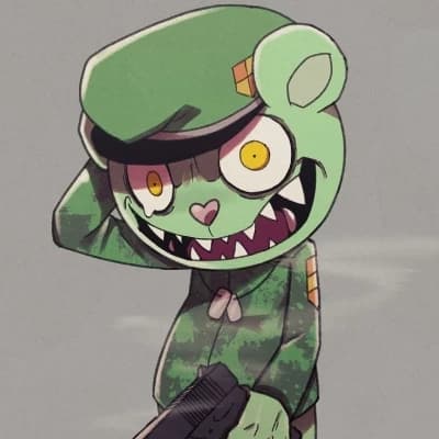 Flicpie Evil Version Flippy Angry Aggressive Rough Crazy Mad Veteran V thumbnail