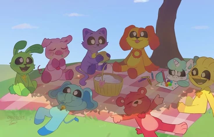 Smiling critters - sleepover thumbnail
