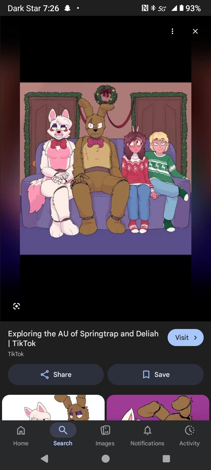 Springtrap and Delilah and mangle thumbnail