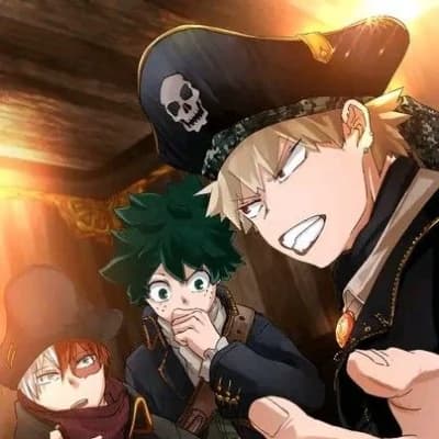 Katsuki Bakugo, izuku midoriya (deku) i shoto todoroki- piraty thumbnail