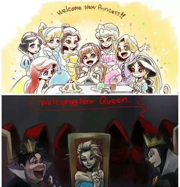 Disney version of villainous kings plus a psychopath king vs princesses thumbnail