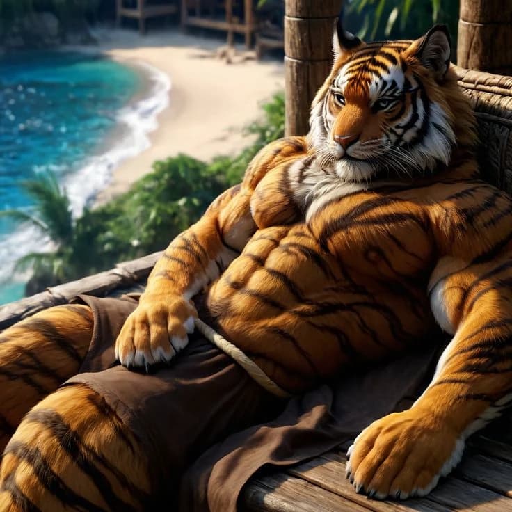 Tiger beachgoer thumbnail