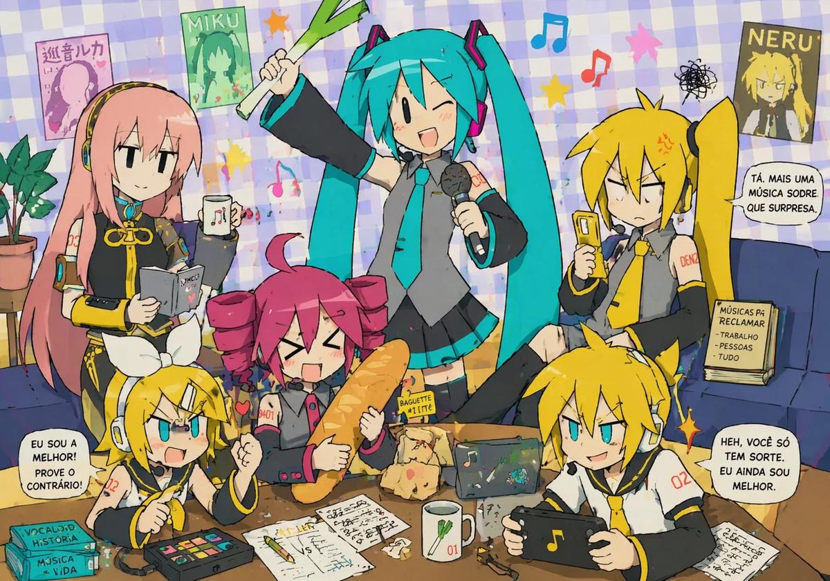 Vocaloids Na Vida Real - Miku, Teto, Neru, Luka, Kagamine Rin & Len thumbnail