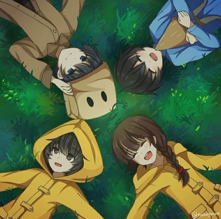 Monkey, six, seven and the girl in the yellow raincoat thumbnail