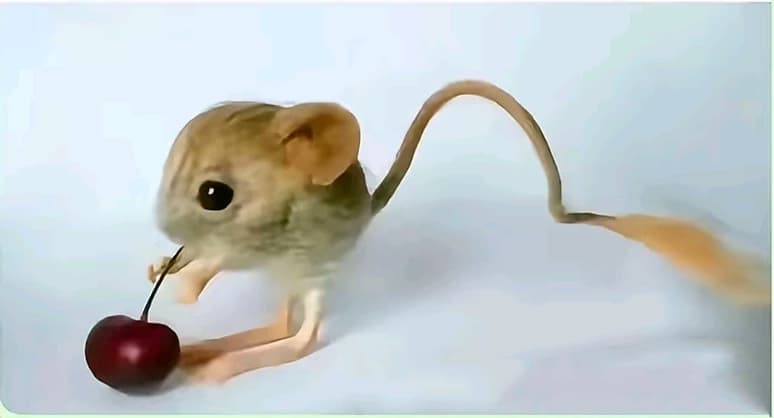 Jerboa with cherry thumbnail