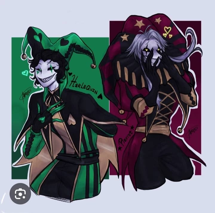 Harlequin 💚 and pierrot❤️ thumbnail