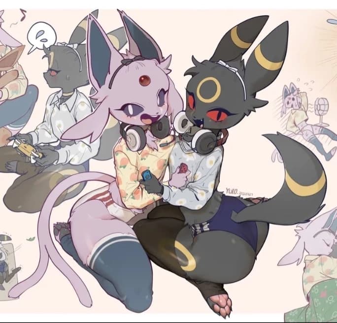 Espeon and Umbreon His Sisters thumbnail