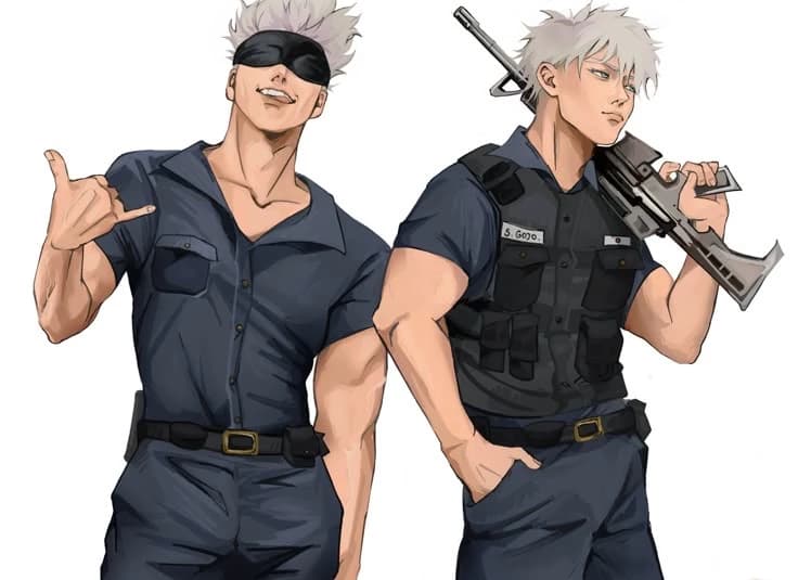 Gojo Satoru police thumbnail