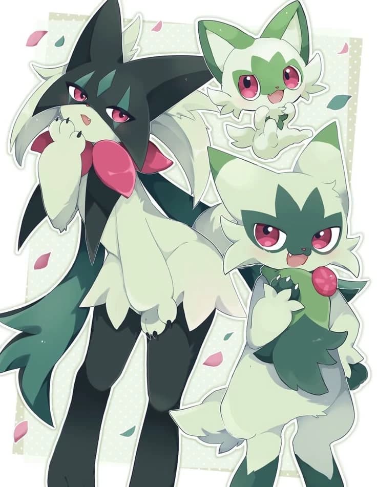 Floragato, Sprigatito and Meowscarada (Pokémon) thumbnail