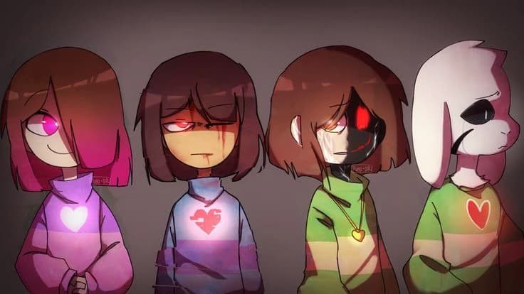 ABCF/ Asriel, Betty Noire, Chara, Frisk thumbnail