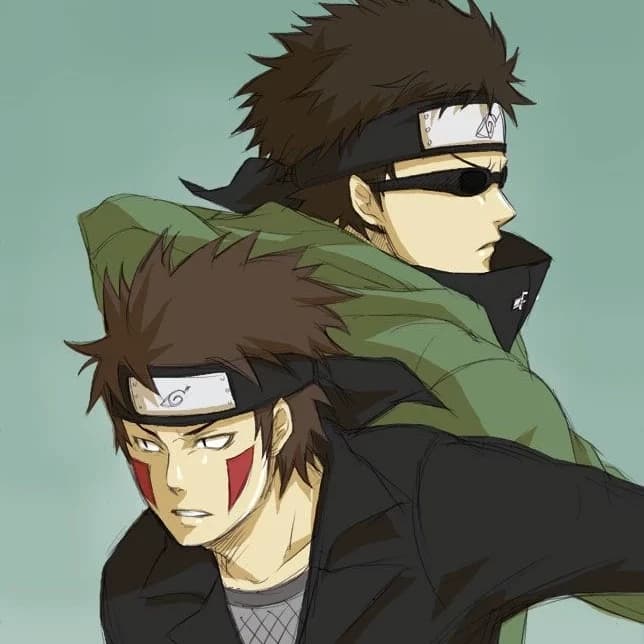 Chunin Shino Aburame/Chunin Kiba Inuzuka&ninken Akamaru thumbnail
