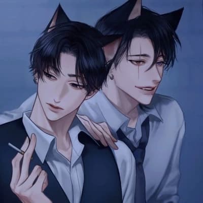 Twin cats. thumbnail