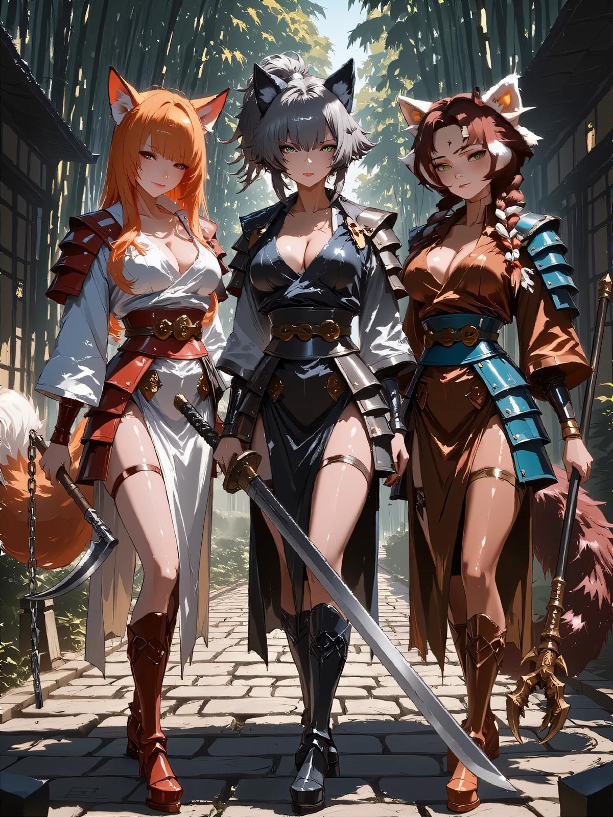 (left to right) Ayame, Kasumi, and Mei-Mei thumbnail