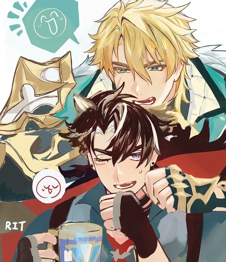 Wriothesley and Varka thumbnail